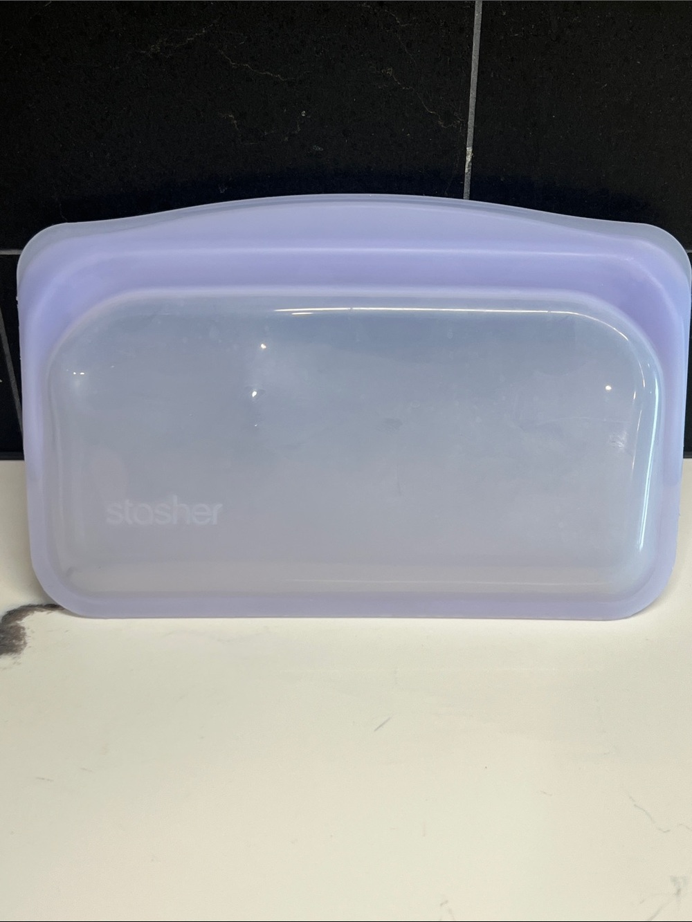 Stasher Reusable Snack Bag in a Lavender